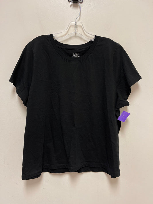 Black Top Short Sleeve Basic J. Crew, Size 2x