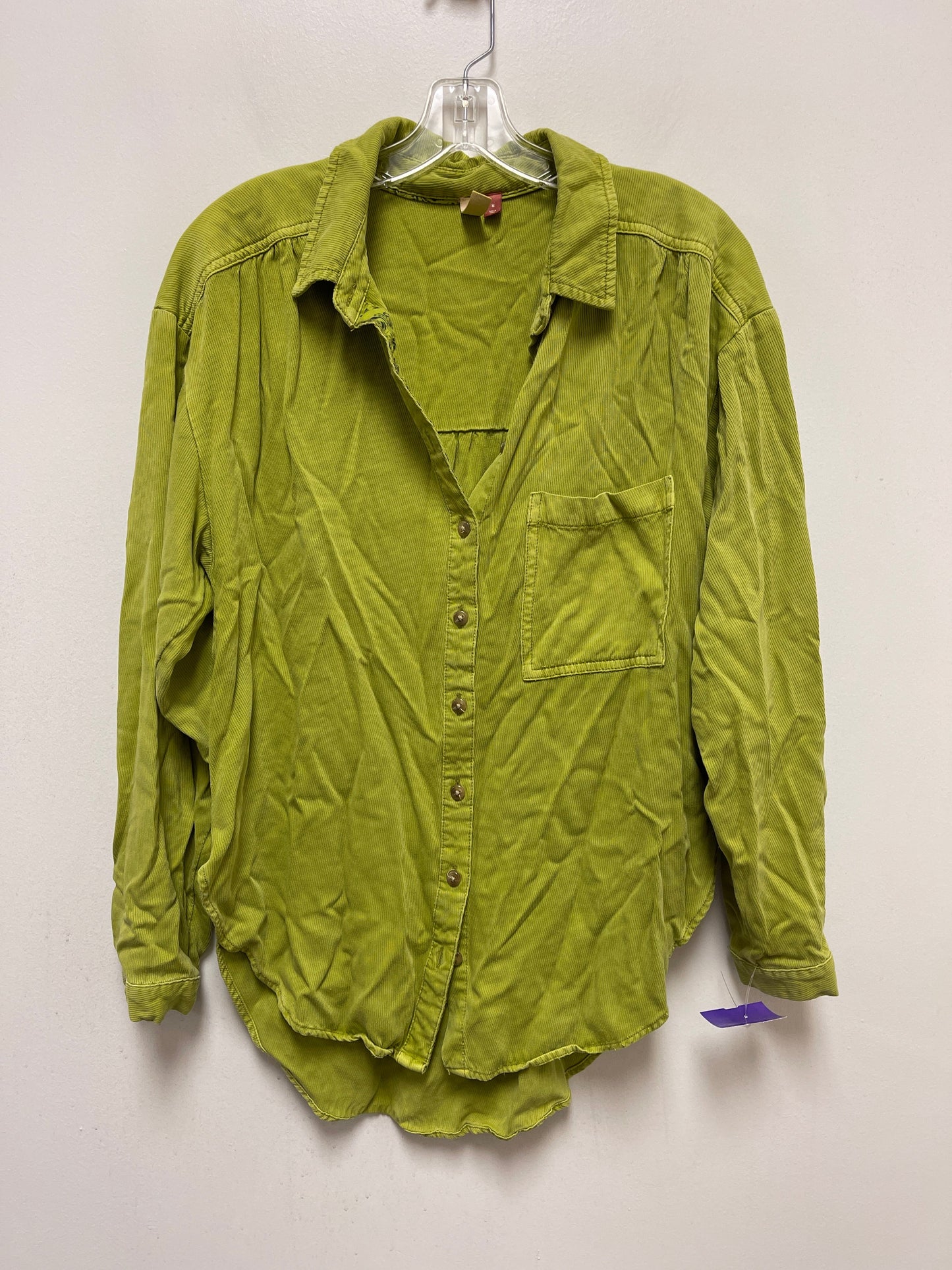 Green Top Long Sleeve Pilcro, Size M