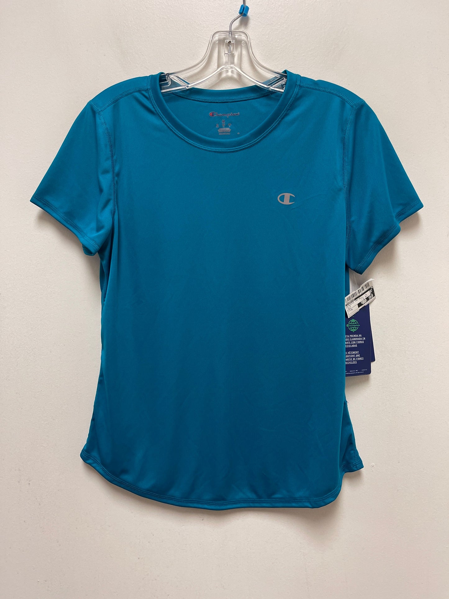 Blue Athletic Top Short Sleeve Champion, Size M