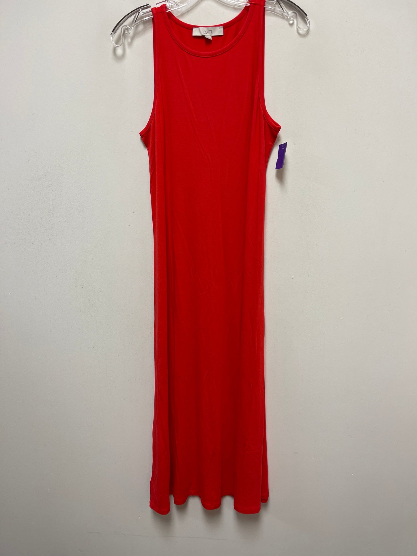 Red Dress Casual Maxi Loft, Size M