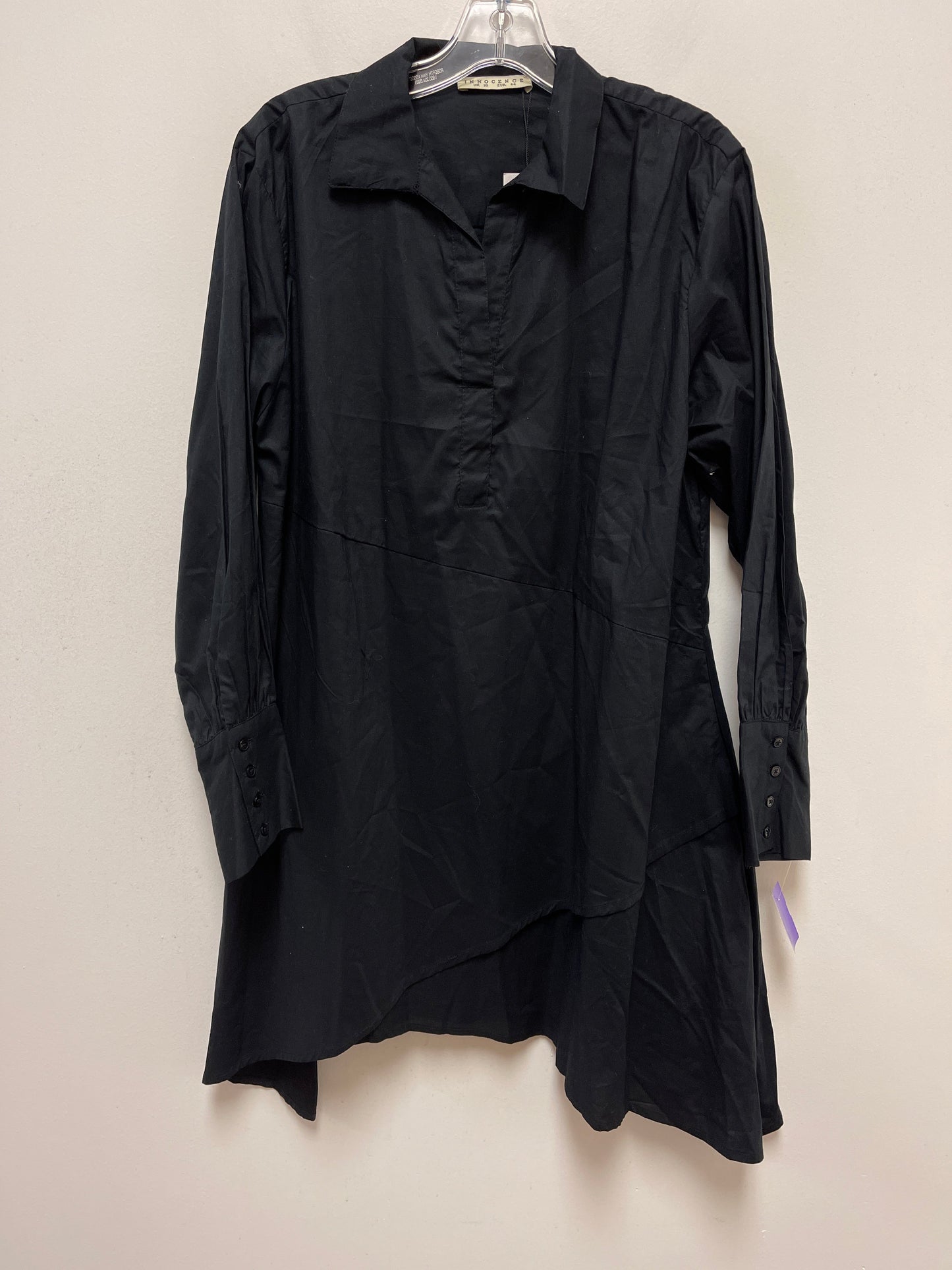 Black Dress Casual Midi Clothes Mentor, Size 1x