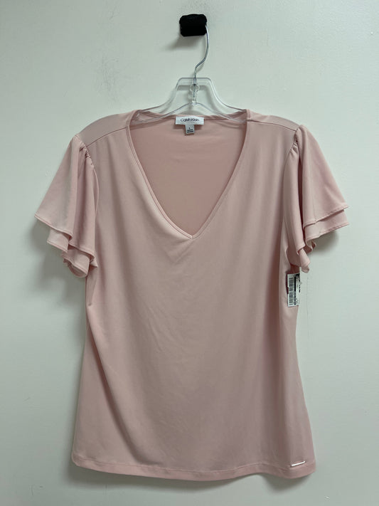 Pink Top Short Sleeve Calvin Klein, Size L