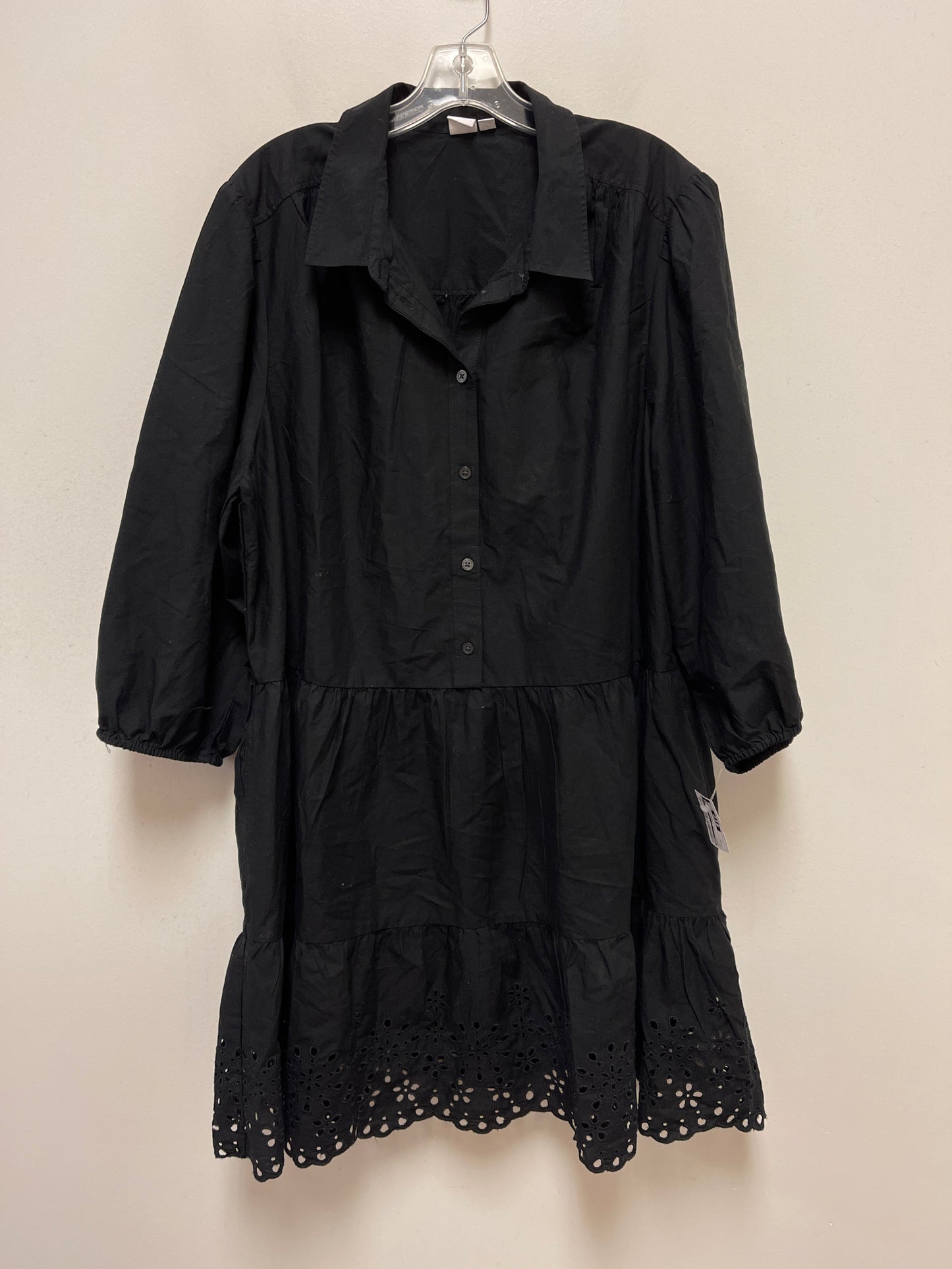 Black Dress Casual Short Gap, Size 2x