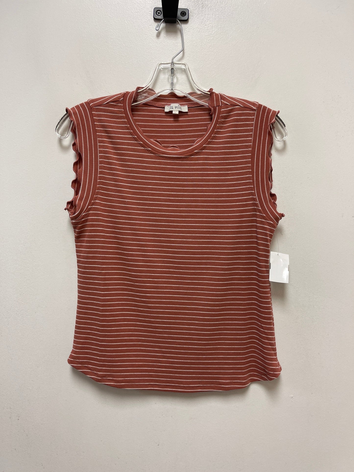 Striped Pattern Top Sleeveless La Miel, Size L