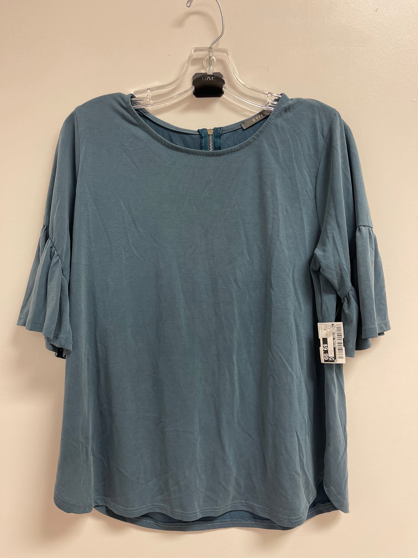 Blue Top Short Sleeve Clothes Mentor, Size M