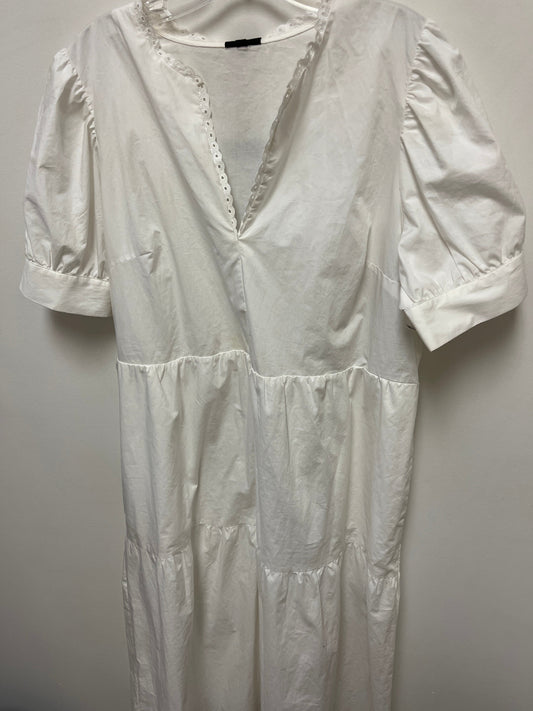 White Dress Casual Maxi Who What Wear, Size 2x