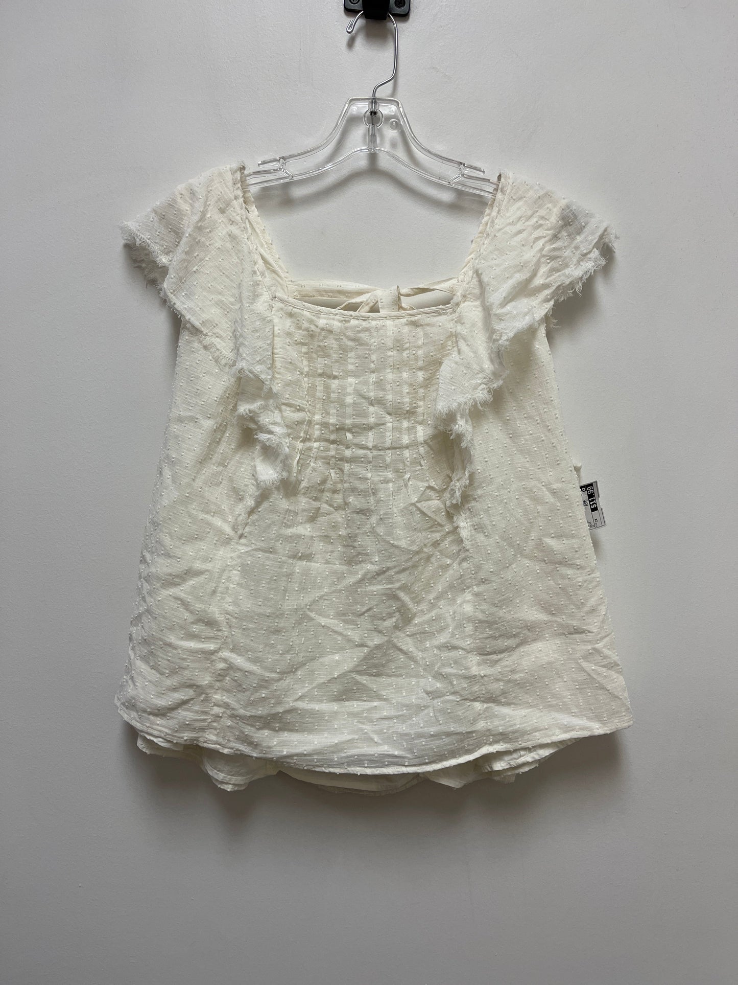 Cream Top Short Sleeve True Craft, Size 2x