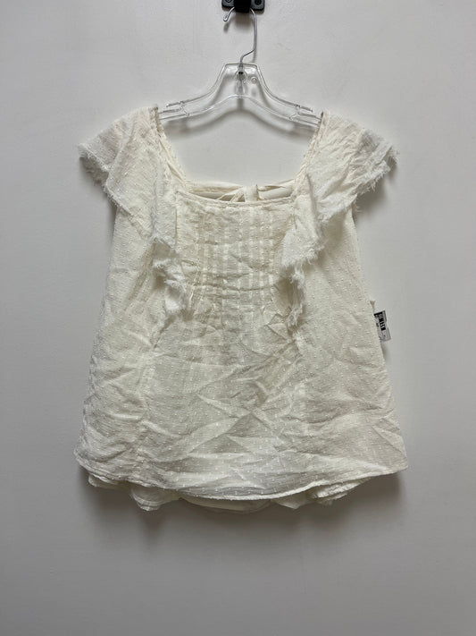 Cream Top Short Sleeve True Craft, Size 2x