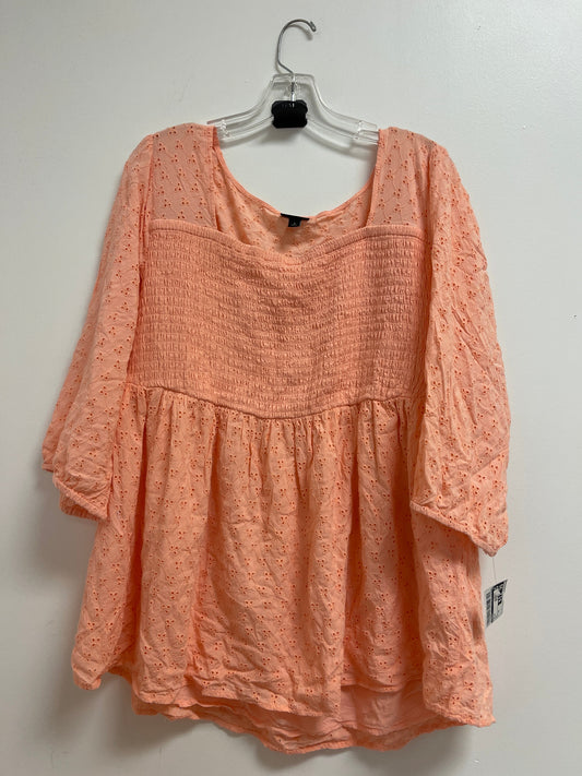 Coral Top Long Sleeve Torrid, Size 3x