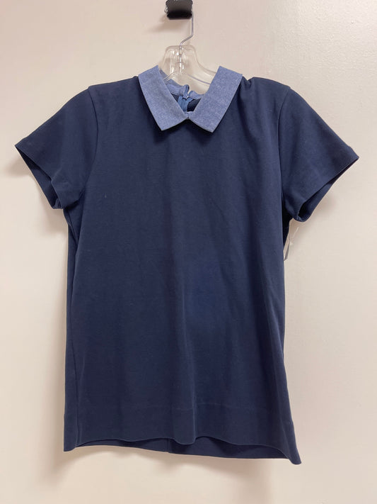 Navy Top Short Sleeve J. Crew, Size S