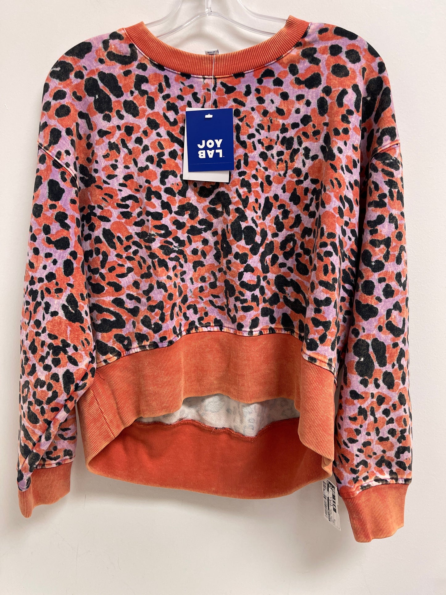 Animal Print Sweatshirt Collar Joy Lab, Size M