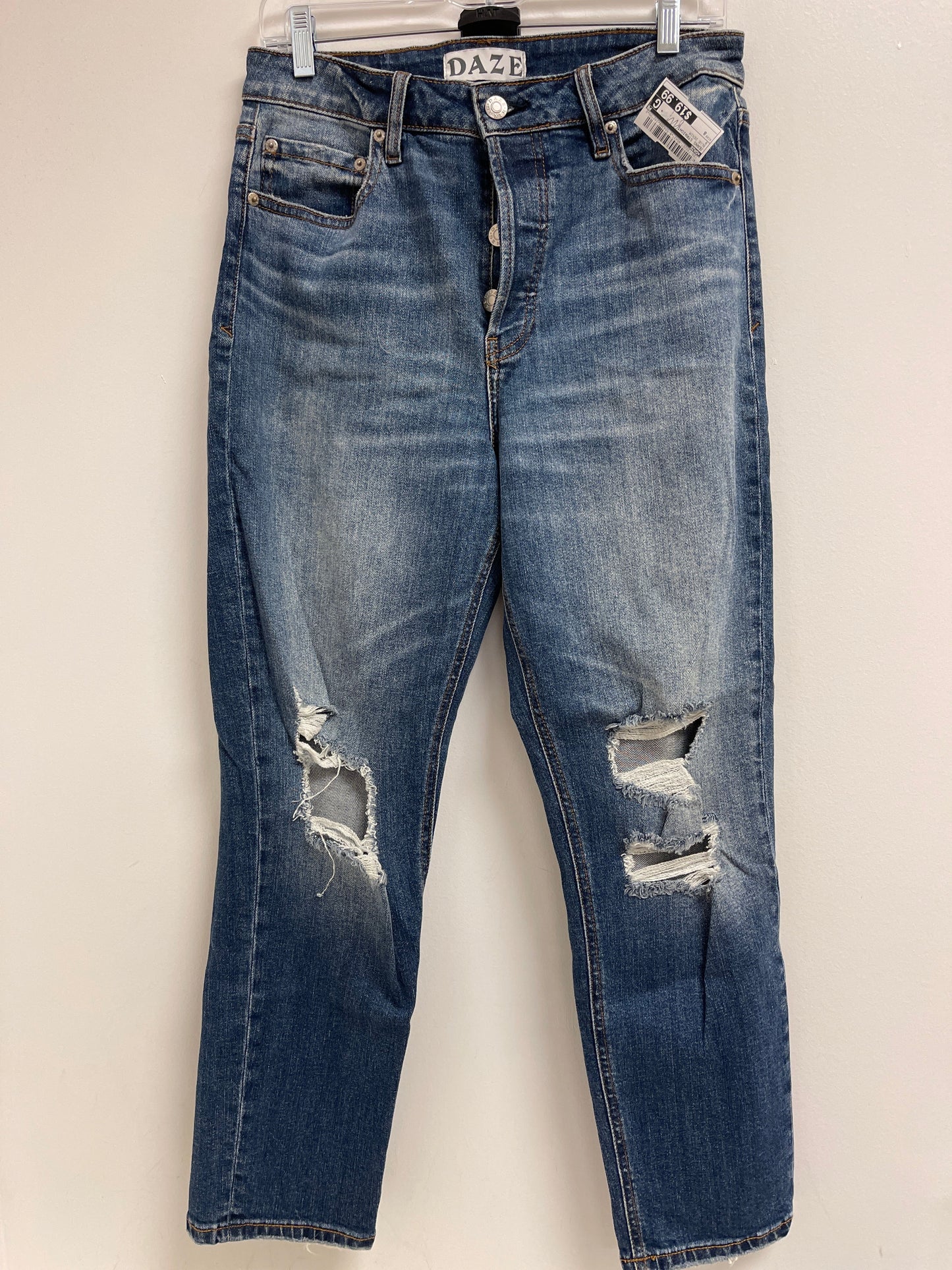 Blue Denim Jeans Straight Daze, Size 8