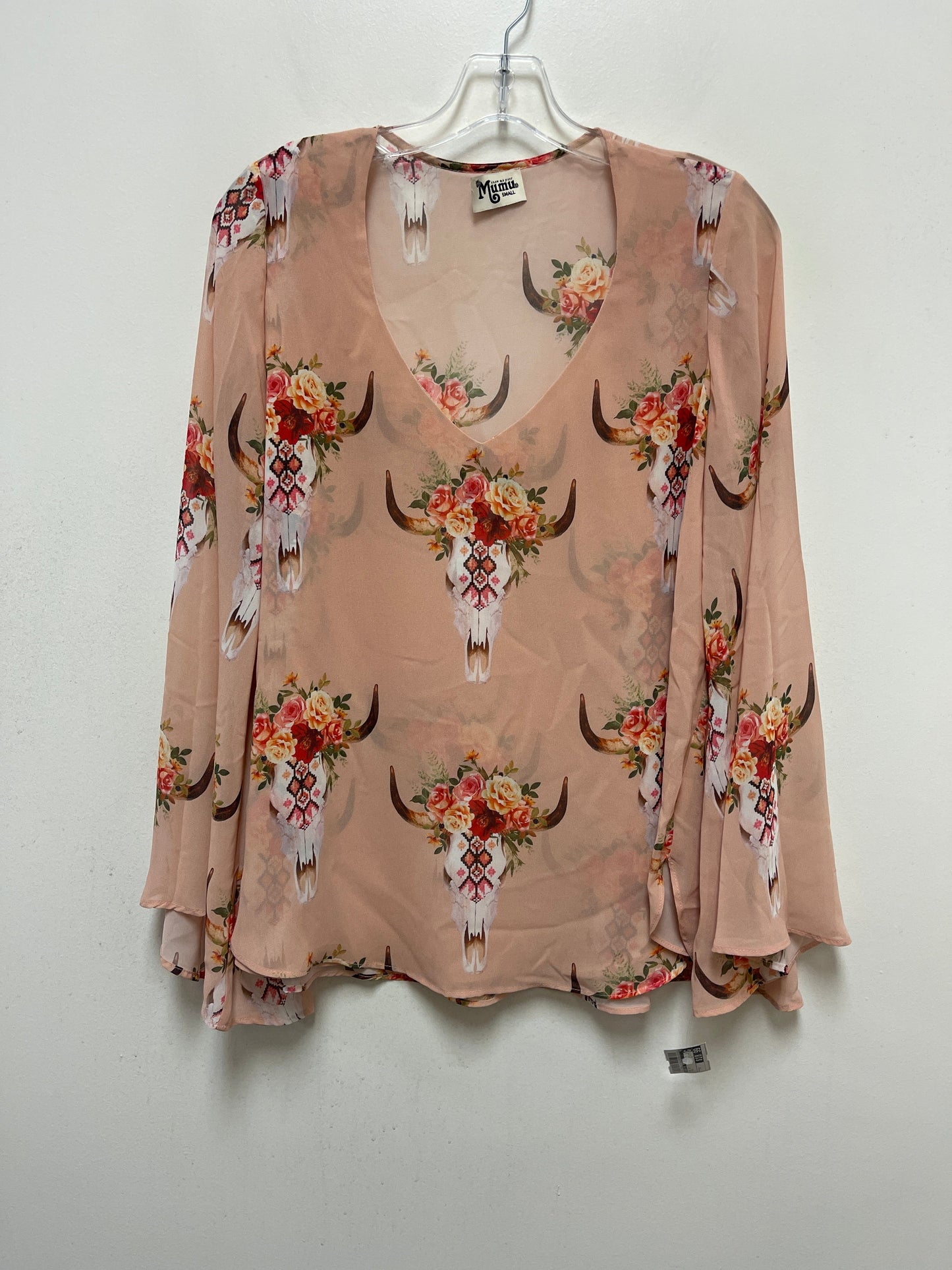 Pink Top Long Sleeve Show Me Your Mumu, Size S