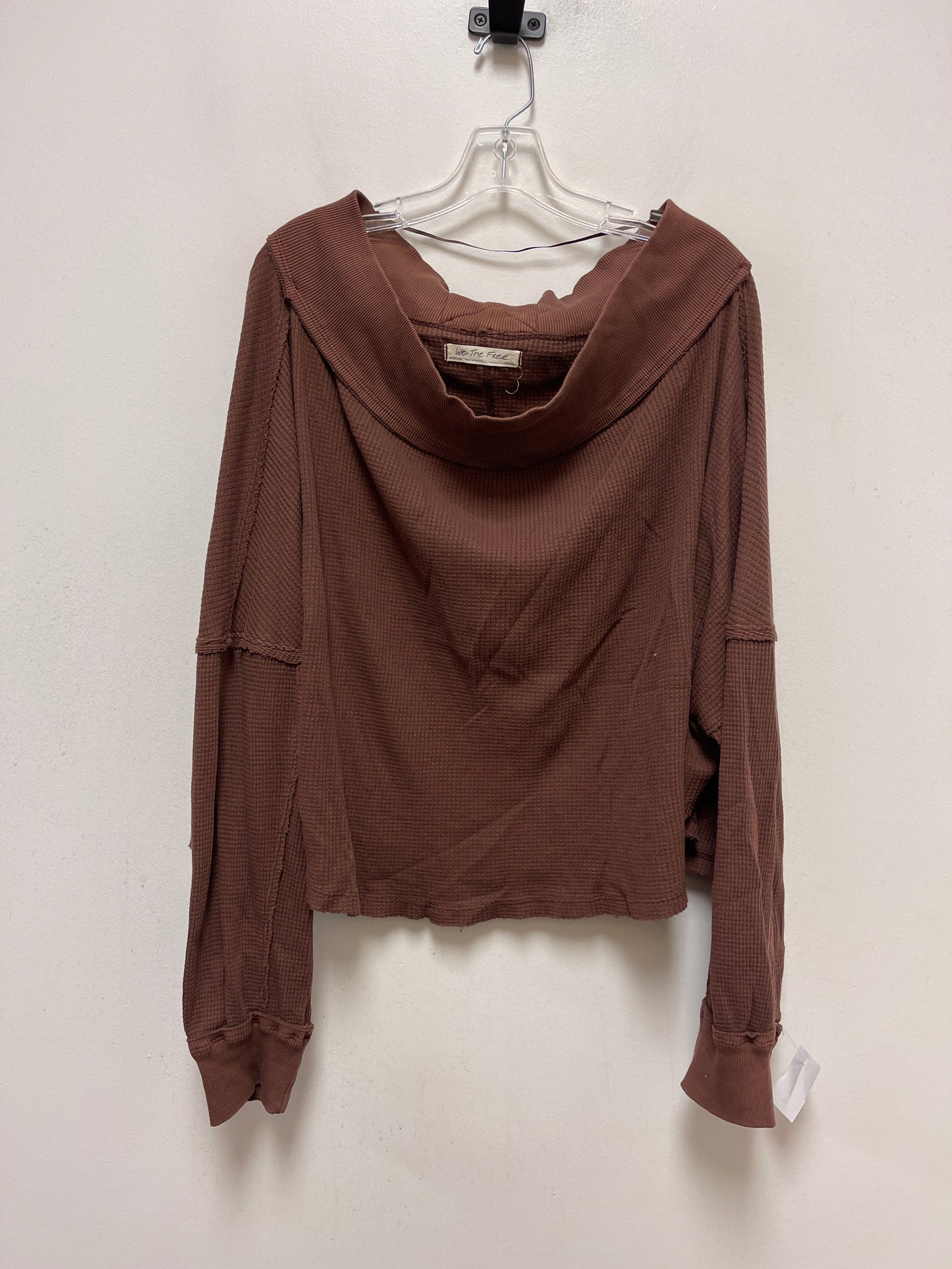 Brown Top Long Sleeve We The Free, Size M