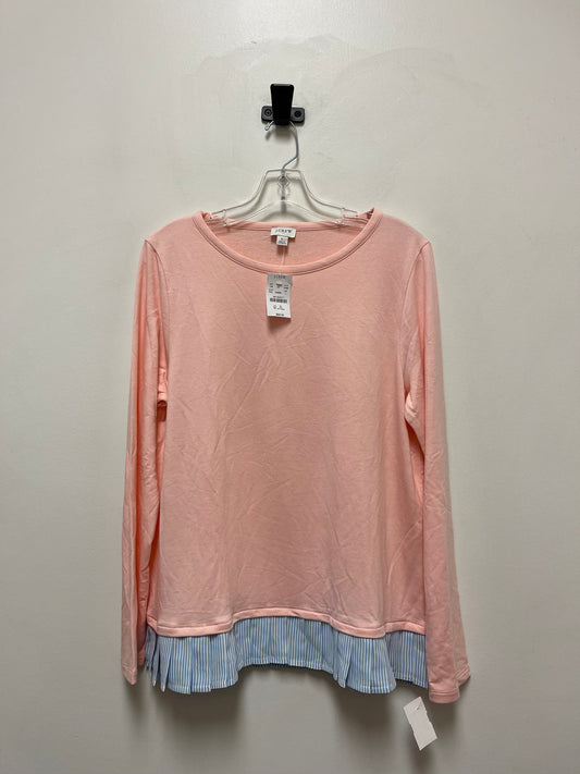 Blue & Pink Top Long Sleeve J. Crew, Size L