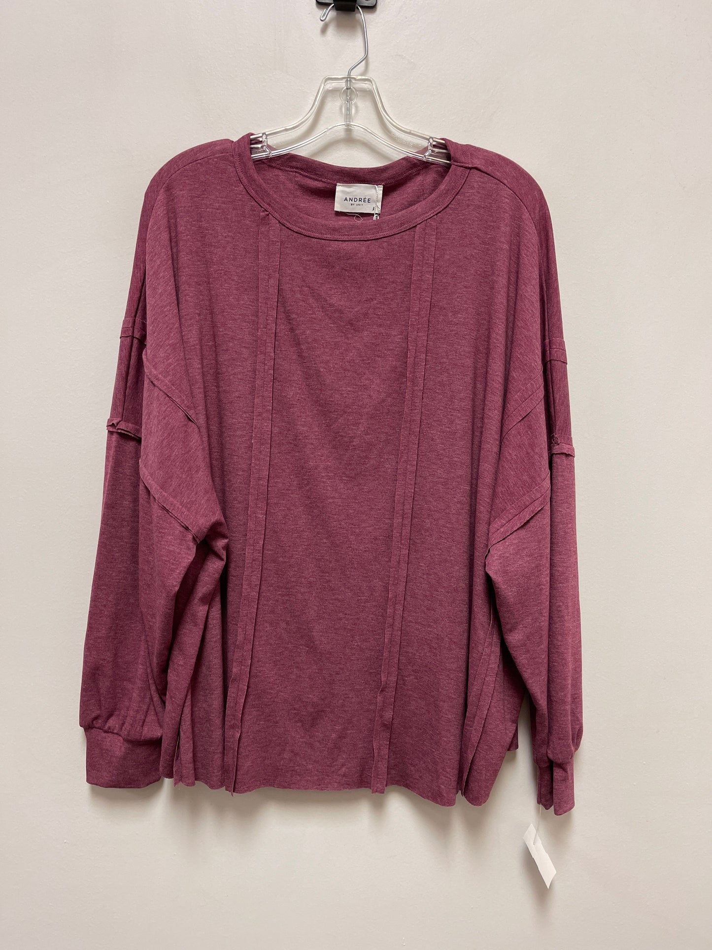 Purple Top Long Sleeve Andree By Unit, Size L