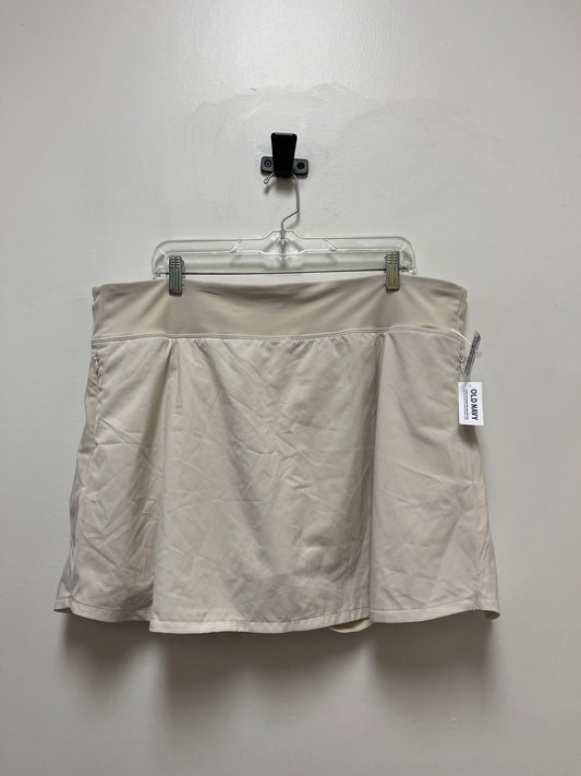 Cream Athletic Skort Old Navy, Size 2x