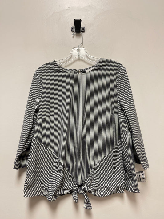 Striped Pattern Top Long Sleeve J. Jill, Size L