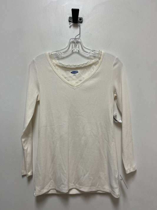 Cream Top Long Sleeve Old Navy, Size Xs