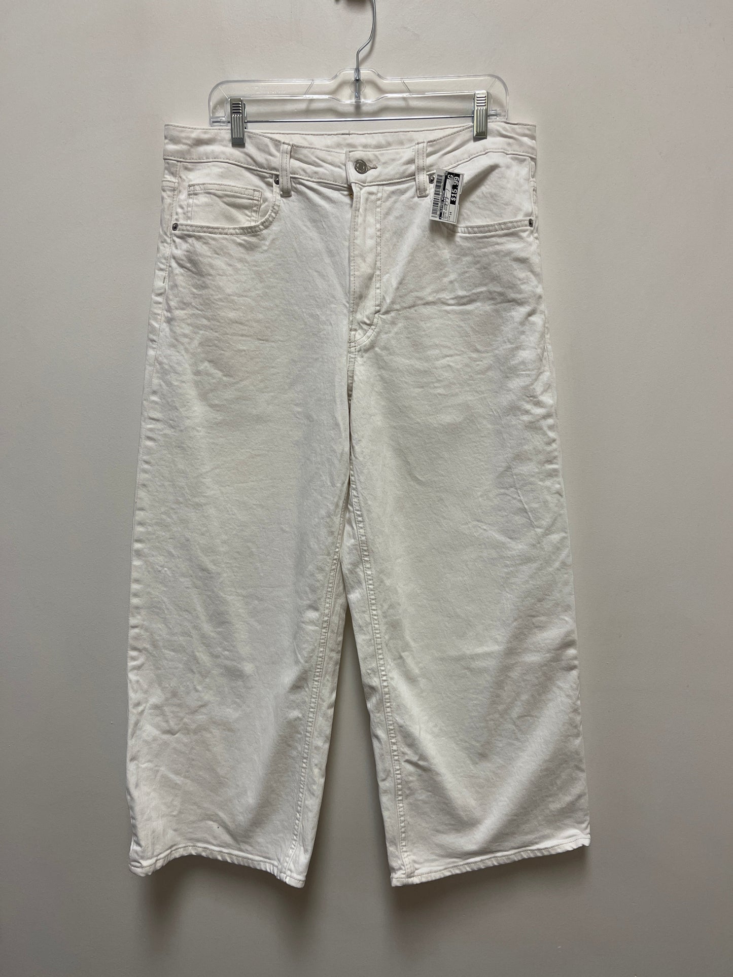 White Denim Jeans Wide Leg Clothes Mentor, Size 14