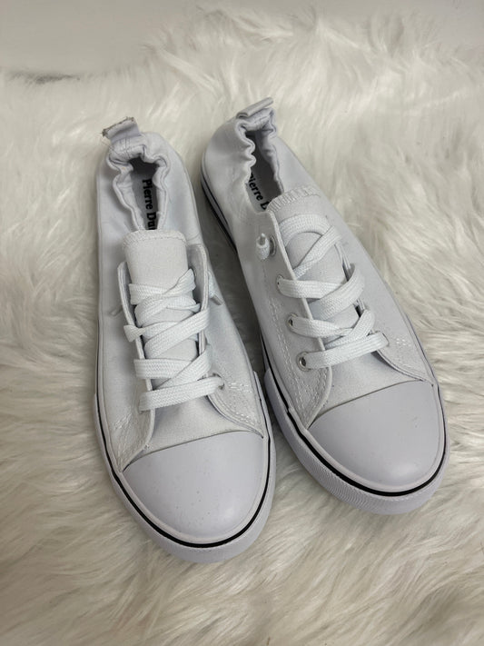 White Shoes Sneakers Pierre Dumas, Size 8
