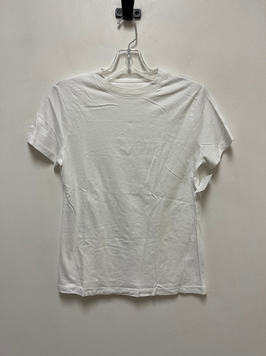 White Top Short Sleeve Basic A New Day, Size S