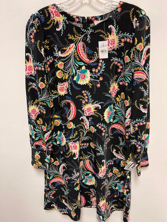 Floral Print Dress Casual Short Loft, Size S