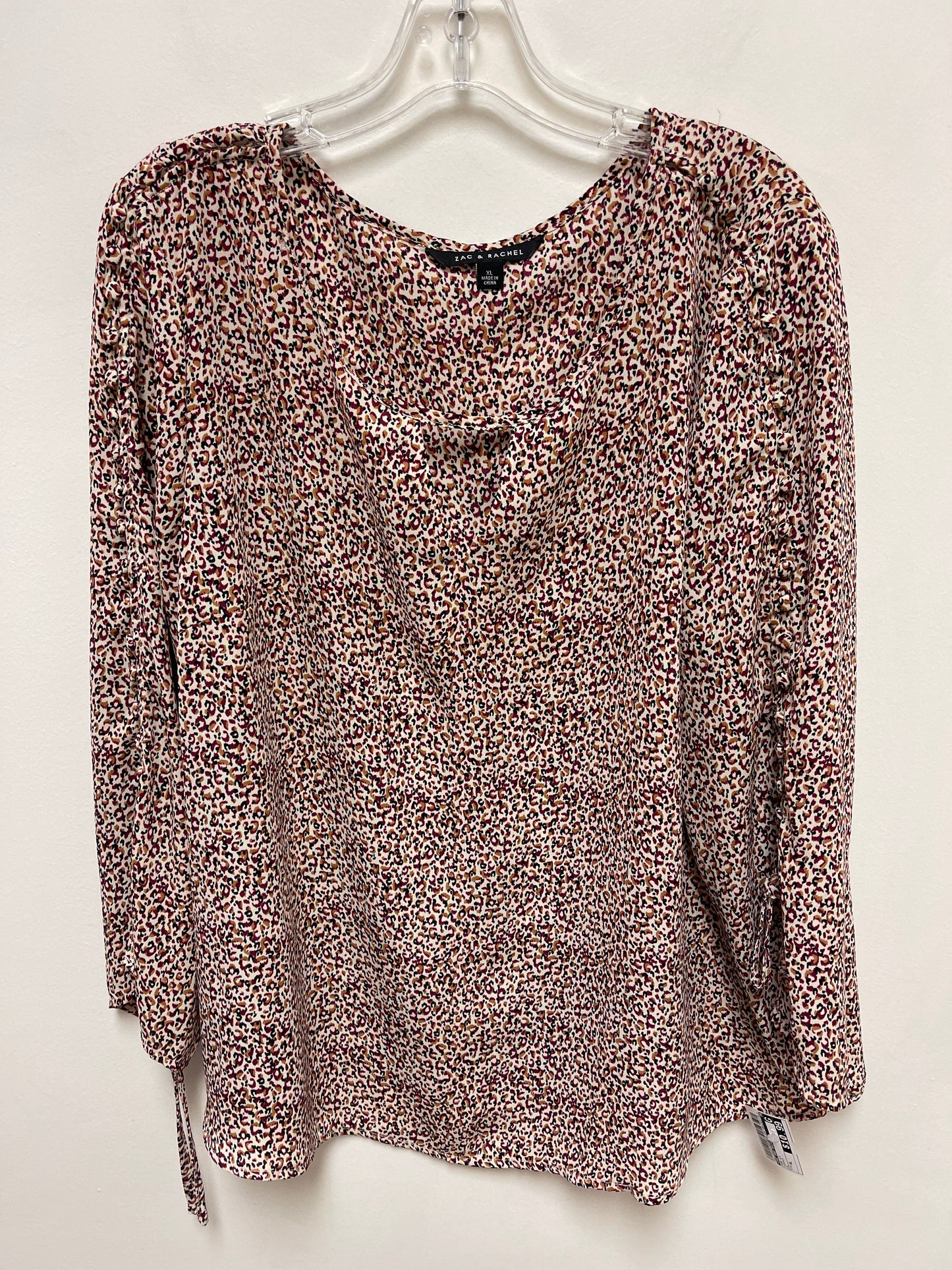 Purple Top Long Sleeve Zac And Rachel, Size Xl