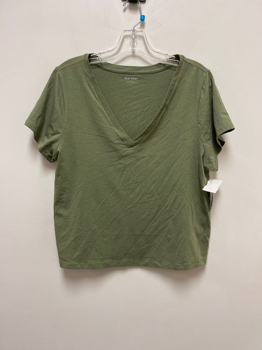 Green Top Short Sleeve Basic Old Navy, Size Xl