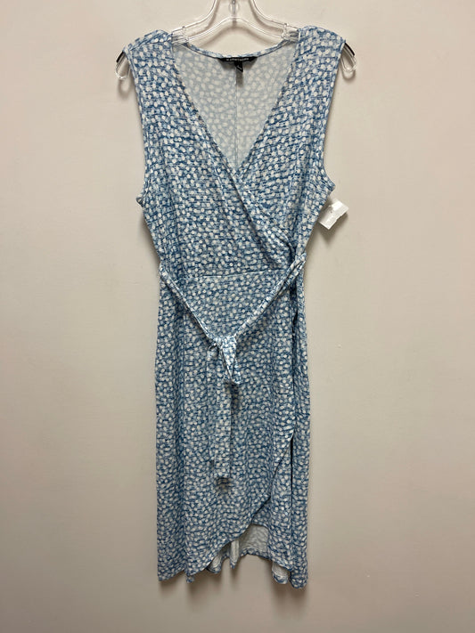 Blue & White Dress Casual Midi 41 Hawthorn, Size L