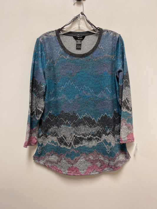 Blue Top Long Sleeve Ali Miles, Size M