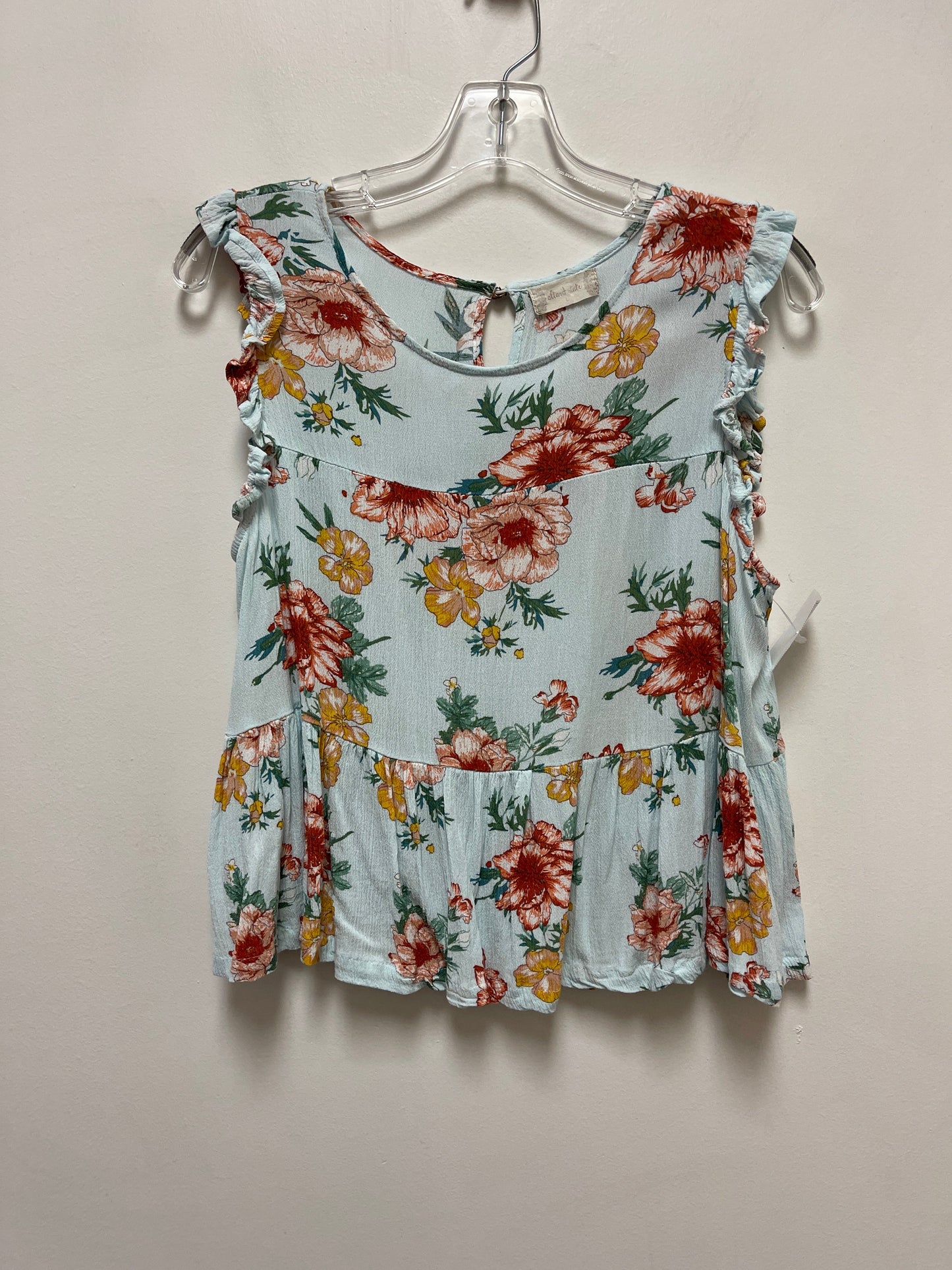 Floral Print Top Short Sleeve Altard State, Size L