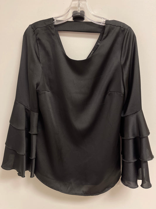 Black Top Long Sleeve Clothes Mentor, Size S