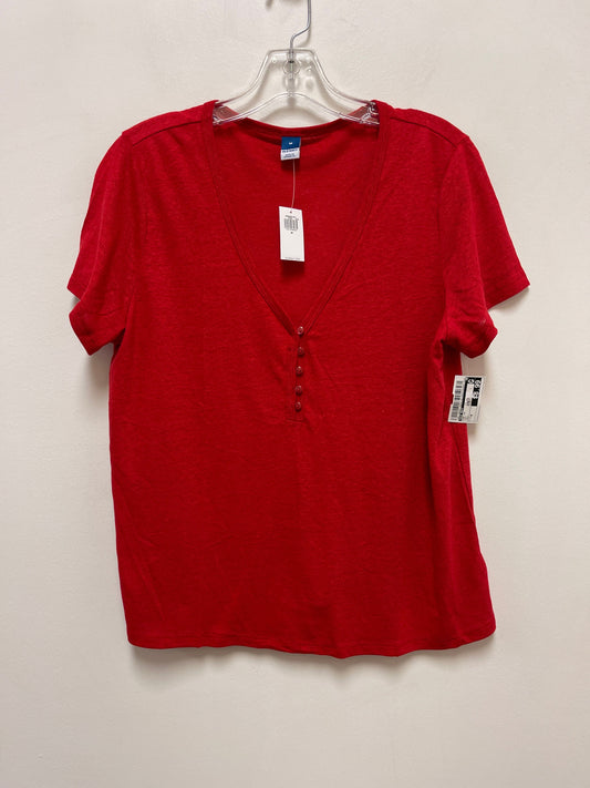 Red Top Short Sleeve Old Navy, Size M