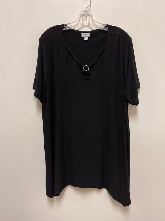 Black Top Short Sleeve Avenue, Size 3x