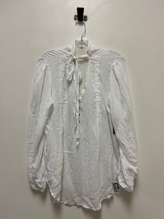 White Top Long Sleeve Faded Glory, Size L