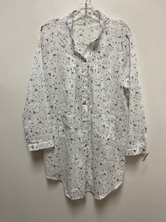 Floral Print Tunic Long Sleeve Clothes Mentor, Size 2x