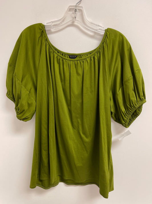 Green Top Short Sleeve Ann Taylor, Size Xl