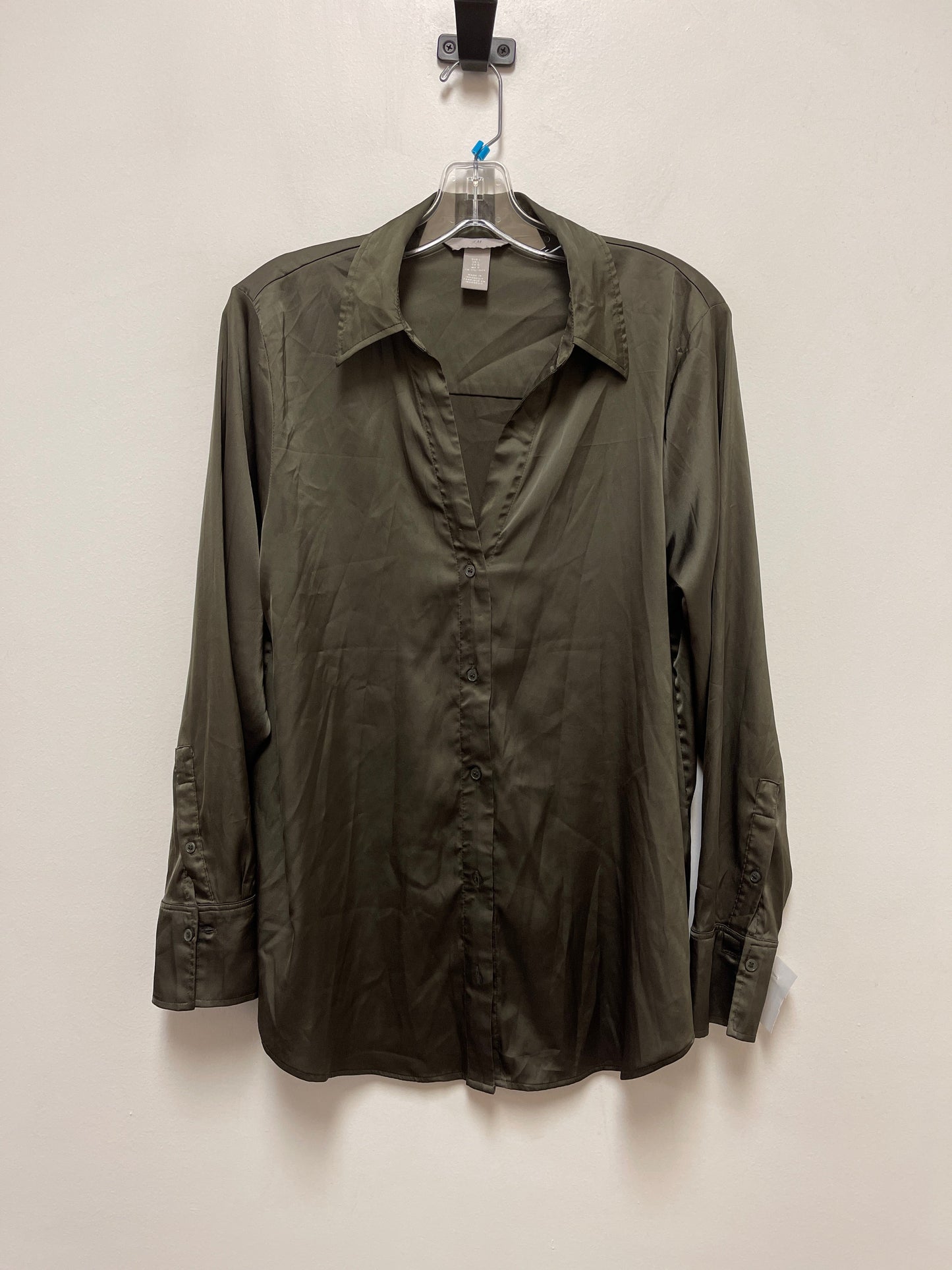 Green Top Long Sleeve H&m, Size L