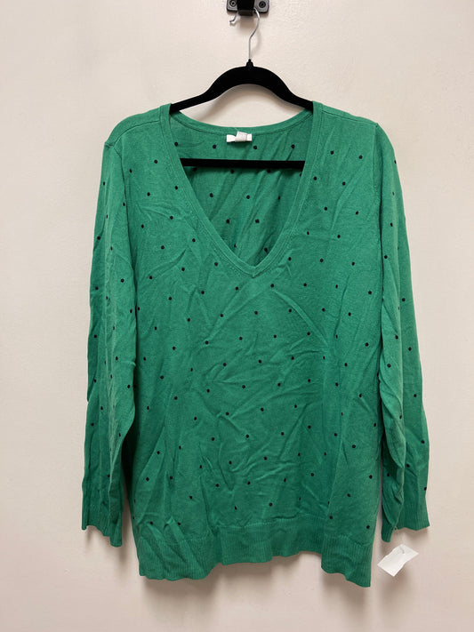 Sweater By J. Jill In Green, Size: 2x