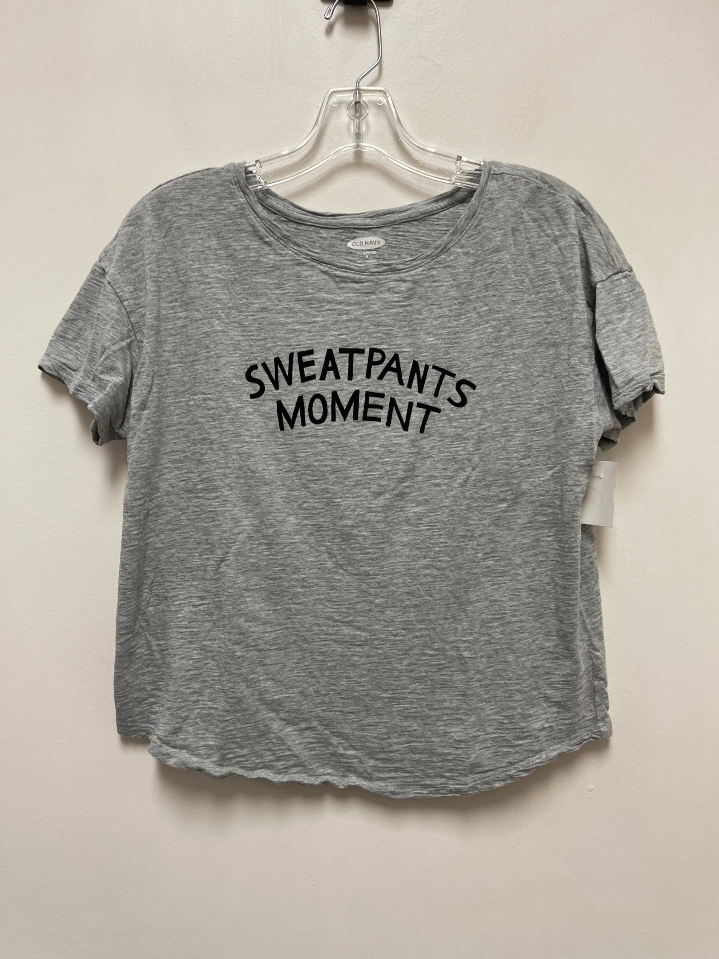 Grey Top Short Sleeve Old Navy, Size M