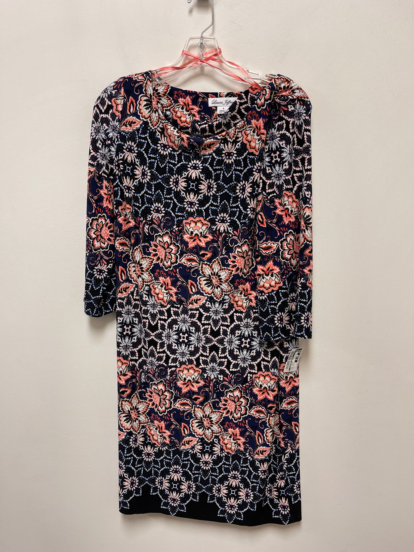 Floral Print Dress Casual Short Clothes Mentor, Size S