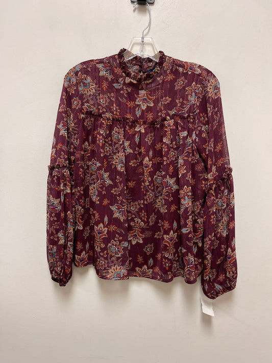 Top Long Sleeve By Blue Rain In Purple, Size: S