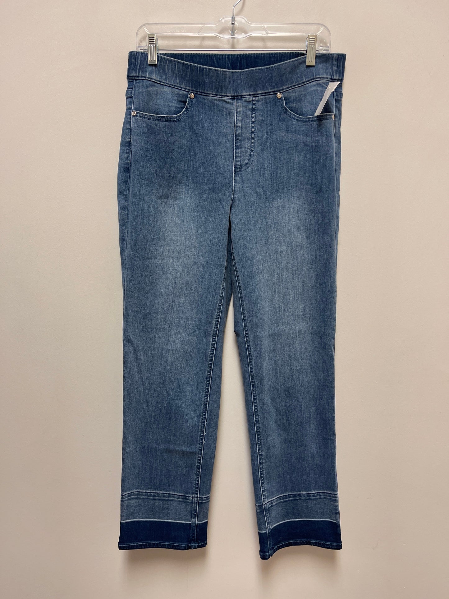 Blue Denim Jeans Cropped Isaac Mizrahi Live Qvc, Size 8