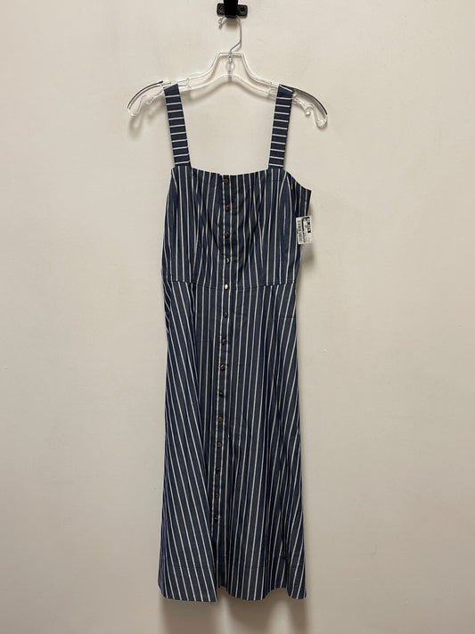 Striped Pattern Dress Casual Midi Lafayette 148, Size S