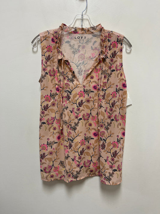 Pink Top Sleeveless Loft, Size S