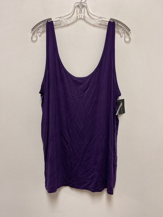 Tank Top By Lane Bryant In Purple, Size: 2x