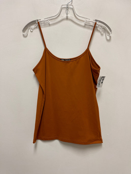 Tank Top By Zara In Orange, Size: L