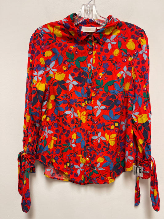 Top Long Sleeve By Maeve In Red, Size: L