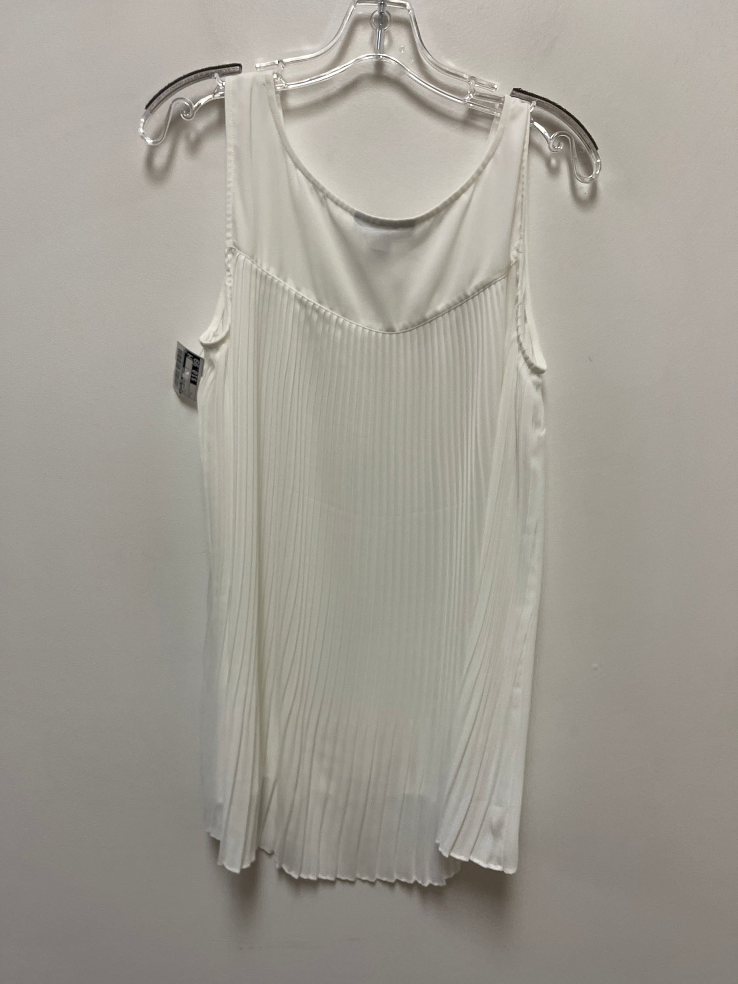 Top Sleeveless By Style And Company In White, Size: L